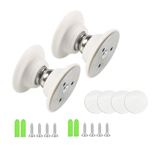 NIYATA 2 Pcs Magnetic Door Stopper Silicone Magnetic Door Stop No Drilling Magnet Door Stop RV Magnetic Door Catch Magnetic Door Holder for Bedroom Doors Silent and Anti-Collision