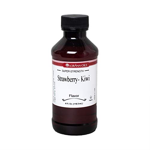 Lorann Strawberry-Kiwi Ss Flavor, 4 Ounce Bottle - Includes A Threaded Glass Dropper #TOP2
