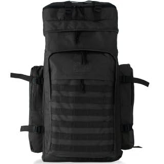 Mochila Grande Impermeável 75 litros Camping Trilha Camuflada Tática Militar Cargueira Aventura Pesc