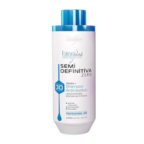 Shampoo Anti Resíduo Semi Definitiva 3D Forever Liss 1 Litro