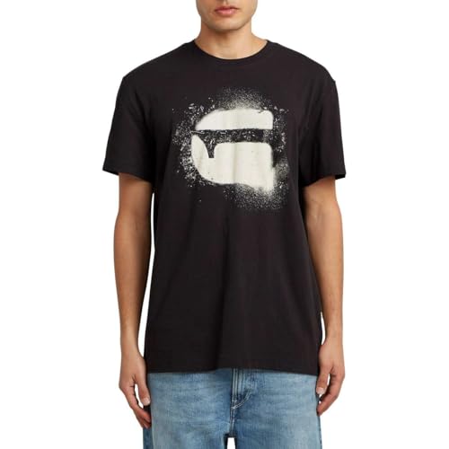 G STAR 8719965012981 Spray g Logo r t, Negro Dk Black D26833 d101 6484, L