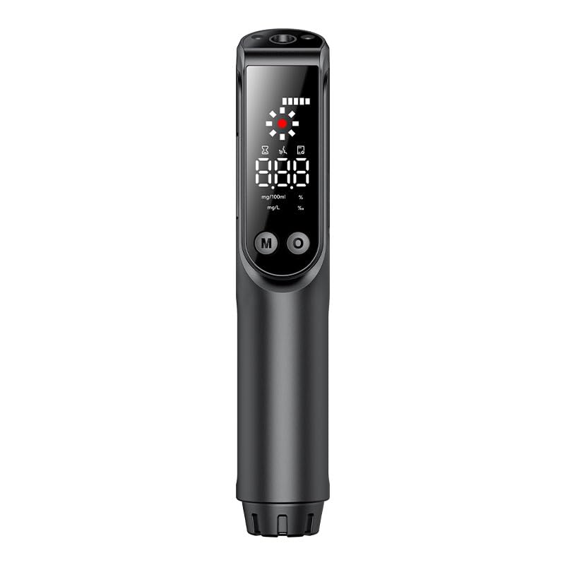 ZBK Alcoholímetro sin Contacto, alcoholímetro de Alta precisión con Pantalla Grande HD, indicador de luz LED, función de Linterna, analizador de respiración para Uso Personal o Laboral