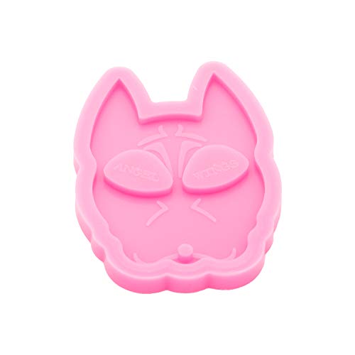 Shiny Glossy Dog Shape Silicone Mold DIY Crafts Keychain Mold Jewelry Making Tool Epoxy Resin Mold Pendant Casting Silicone Mould