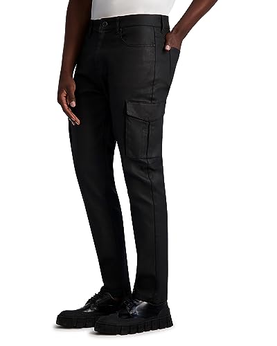 KARL LAGERFELD Men's Casual Waxed Cargo Pant3