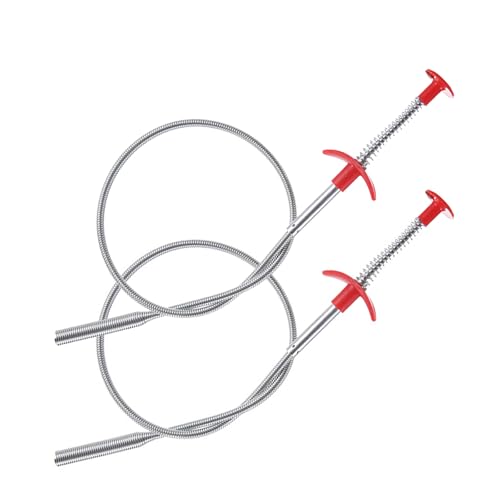 MYLERCT Pince à griffes flexible de 60 cm - Pince en spirale avec poignée - Largement utilisée pour évier, lavabo, canalisations bouchées - Nettoyage MYLERCT - Grei