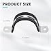 4-1/2 Inch 10 PCS 2 Holes Rubber Cushioned U Bracket Clamp, Reinforced Rigid Pipe Strap, Stainless Steel Conduit Straps Cable Clamp (114 mm) by Tavonuxt