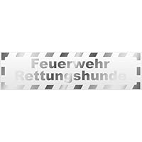 Kiwistar Magnetschild „Feuerwehr Rettungshunde V2“ – 20 Cm, Reflektierend Blau, Magnetisch Für Auto & Metallflächen