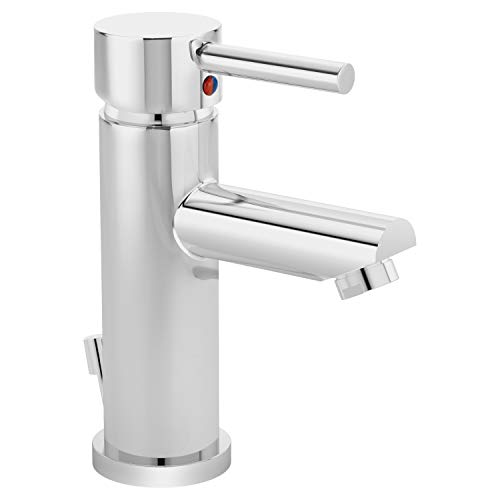 Symmons SLS-3512-1.5 Dia Single Hole Single-Handle Bathroom Faucet with Drain Assembly in Polished Chrome (1.5 GPM)