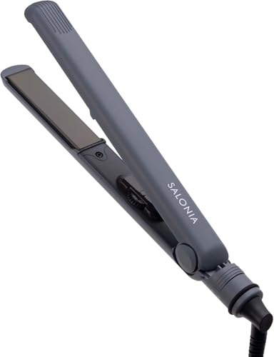 SALONIA サロニア ストレートアイロン ヘアアイロン 24mm SL-004SAGR グレー【Amazon.co.jp限定】
