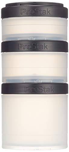Preisvergleich Produktbild BlenderBottle ProStak Expansion Pak 3 Container (250 ml, 150 ml und 100 ml) inklusive Pillenfach (Transp. Schwarz)