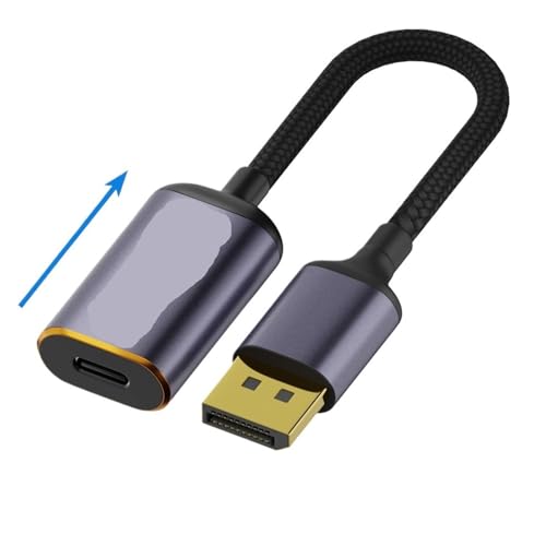 USB TY>pe C����HDMI�݊���8K C����DP DisplayPort miniDP 4K�A�_�v�^�[�ATV�{�b�N�XPS/5�X�C�b�`�p(F C to M DP 8K60HZ C)