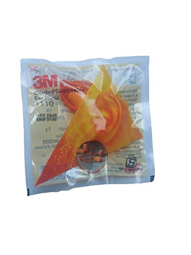 Being Safe - 3M 1110 Corded Foam - Noise Reduction Ear Plugs - Use For Sleeping, Mediation, Swimming, Heavy Machinery - Orange (Pack Of 20) (B08P4J5145) Amazon Price History, Amazon Price Tracker