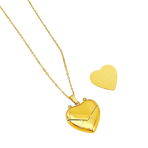 Collier médaillon cœur personnalisé : le bijou d'amour avec message secret
