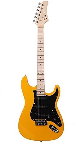 Music Lover GST Stylish Electric Guitar Kit with Black Pickguard Orange 3-7 Days Delivery