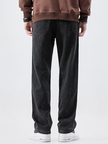 Jeans Pants Trouser Denim Upgraded Straight Leg Men's Spring and Autumn Handsome Versatile Casual Retro Wide4