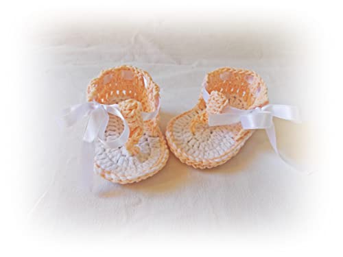 Crochet Baby Flip Flops Baby Sandals, Crochet Baby Shoes (0-3 months)