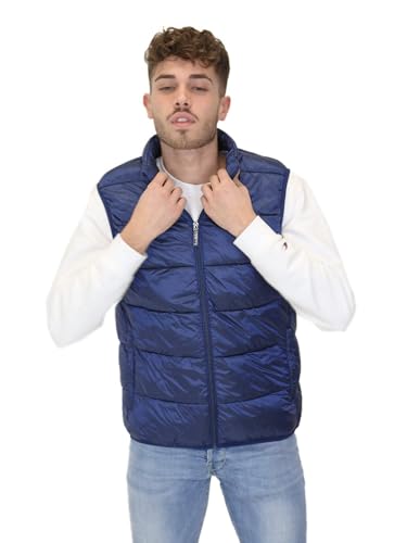 Invicta gilet veste longue homme manteau sans manche matelassé noir