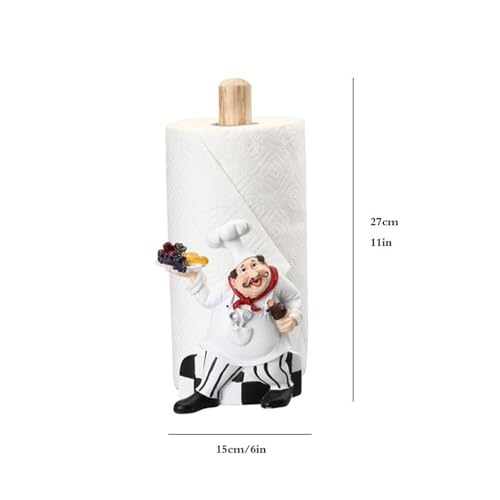 Soporte para papel de cocina de resina para mesa y comedor independiente 3