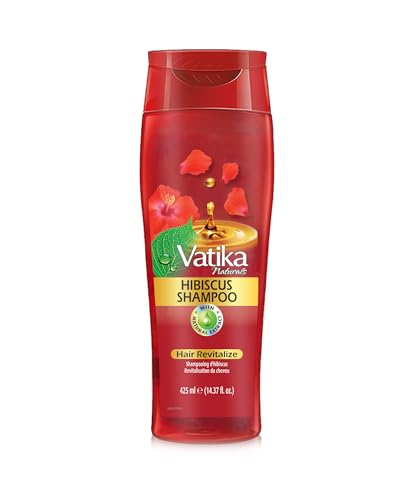 Vatika Naturals Oil Shampoo - Strengthen, Nourish, & Repeat for Luxuriously Revitalized Hair - Phthalate-Mineral Oil free - Hibiscus Extracts 425ML