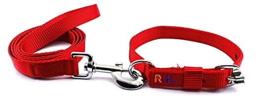 Pups&Pets Pet 22MM Leash and Collar Set, Adjustable Soft Nylon Plain Strip 0.75 inch Collar & Leash Set for Small & Medium Breeds Dog and Puppies (Red) (B0CX9L15QH) Amazon Price History, Amazon Price Tracker