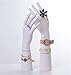 TYPING 2 Stück Schaufenster Dekohand Präsentationshand Schmuckhand Hand ABS Als Ring Armband Handschuhe Display Halter Schrank Büro Schlafzimmer29/36 cm,Weiß