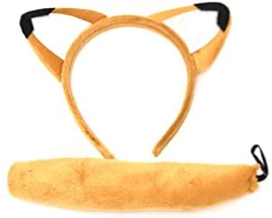 GIZZY® Fox Ears on Headband and Tail Set. Fancy Dress, Book day.