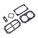 Zilimontt 5-in-1 Luftkompressor-Reparatur-Set mit Ventiltellendichtungen und Unterlegscheiben für Modell 2070, Zylinderkopf-Basisdichtungs-Set, 5-teilig, kompatibel mit Air Tools Workshop Equi