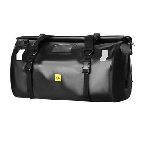 TGUQANM Sacoches cavalières Sacoche Arrière Étanche pour Moto, Sacoche De Voyage, Sac À Dos Universel pour Bagages De Moto(Black,66L)