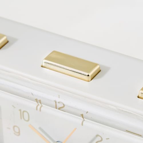 Image of Home Centre Casablanca Glimmer Table Clock with Day and Date - 16.5x5.5x9.5cm