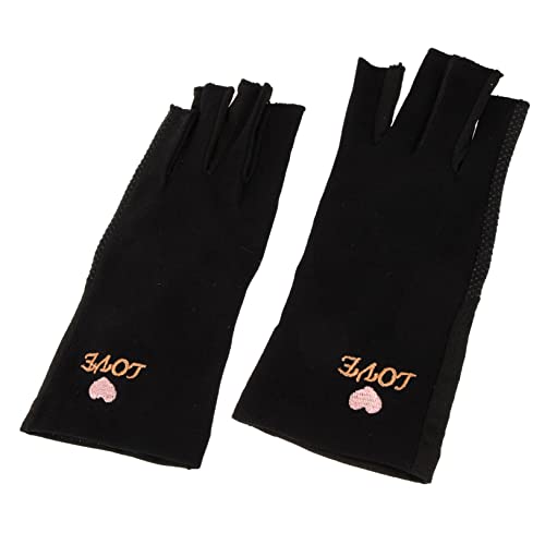 Ipetboom 2Pcs Fingerless Sun Protection Gloves for Women Outdoor Gloves Lightweight Breathable Ergonomic Fitness Gear for Summer Riding Cycling and Manicure