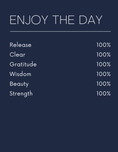Enjoy The Day Ingredients Journal