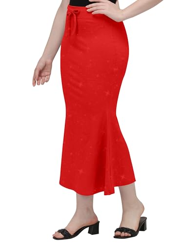 Image of Mehrang Stretchable Shimmer Saree Shapewear Petticoat for Women, Skirts for Women,Shape Wear Dress for Saree