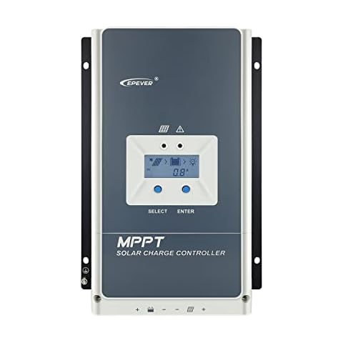 EPEVER 50A MPPT Solar Charge Controller 12V 24V 36V 48V Auto, 50 amp Solar Regulator with Automatically Identifying System Voltage, for Lead-Acid and Lithium Batteries Cover