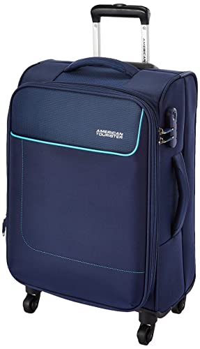American Tourister Polyester 22.83 inches Soft Carry-on Suitcase (27O (0) 41 001_Navy...