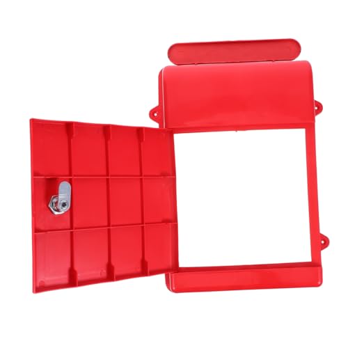 KICHOUSE Wall Mounted Lockable Mailbox Plastic Mail Storage Box Key