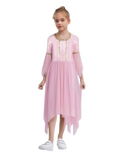 Déguisement de fée florale pour fille avec robe en tulle scintillante