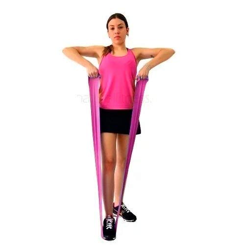 Faixa Elástica SuperBand para Exercícios de Intensidade Média Supermedy Rosa
