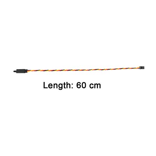 Cable de extensión servo trenzado uxcell con conectores macho a hembra de 65 cm robustos 3