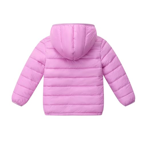 Girls Puffer Jacket Fashion Kids Outdoor Winter Zip Up Jackets Hooded Cute Warm Packable Coat Outerwear3