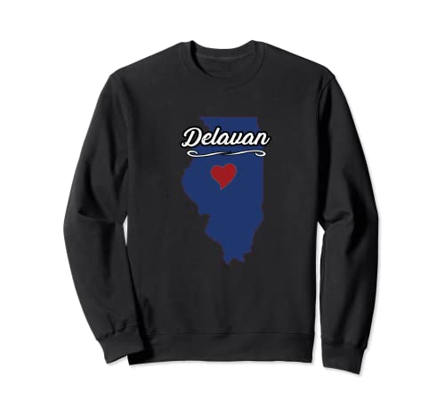 Ciudad de Delavan Illinois | IL Town - Novedad Merch - Sudadera