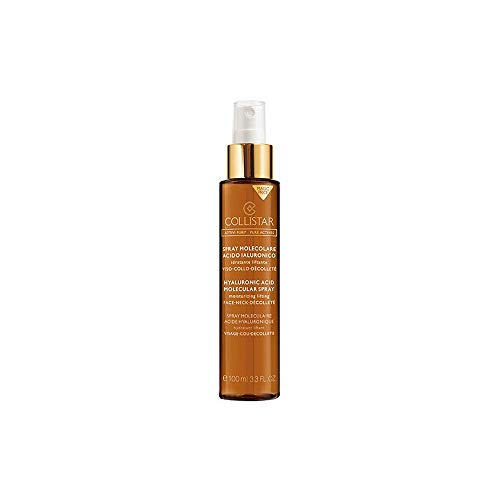 Collistar Attivi Puri Hyaluronsäure-Molekularspray, Feuchtigkeits- und Lifting-Spray für Gesicht, Hals und Dekolleté, wirkt Falten entgegen und frischt das Make-up auf, für alle Hauttypen, 100 ml
