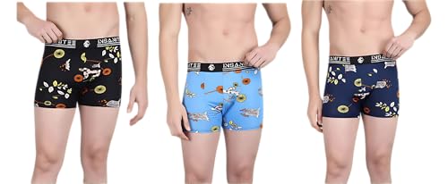 Image of Men's Nylon Stretch Printed Trunk | Ultra-Soft, Breathable Innerwear for Men | Stylish & Supportive Fit