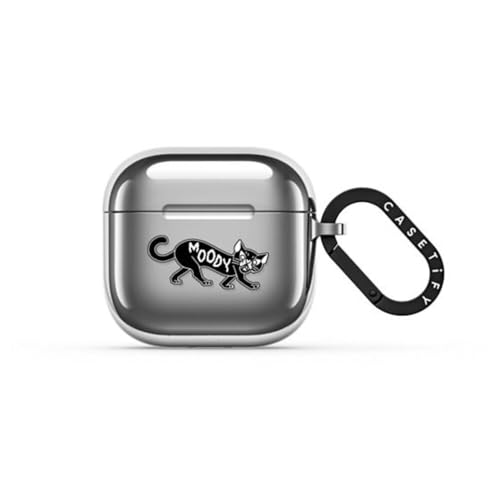 Coque AirPods 4 miroir CASETiFY Moody Cat pour votre quotidien