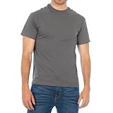 Optima Playera Manga Corta 32702 para Hombre, Color Gris, Mediana