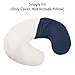 DILIMI Muslin Nursing Pillow Cover 2 Pack, Removable Nursing Cover for Breastfeeding Pillows, Ultra Soft Comfortable Slipcover for Baby Girl and Boy, Navy & Blue Checkered