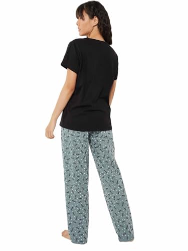 Image of Max Women's Printed Round Neck Half Sleeve Cotton Pyjama Set