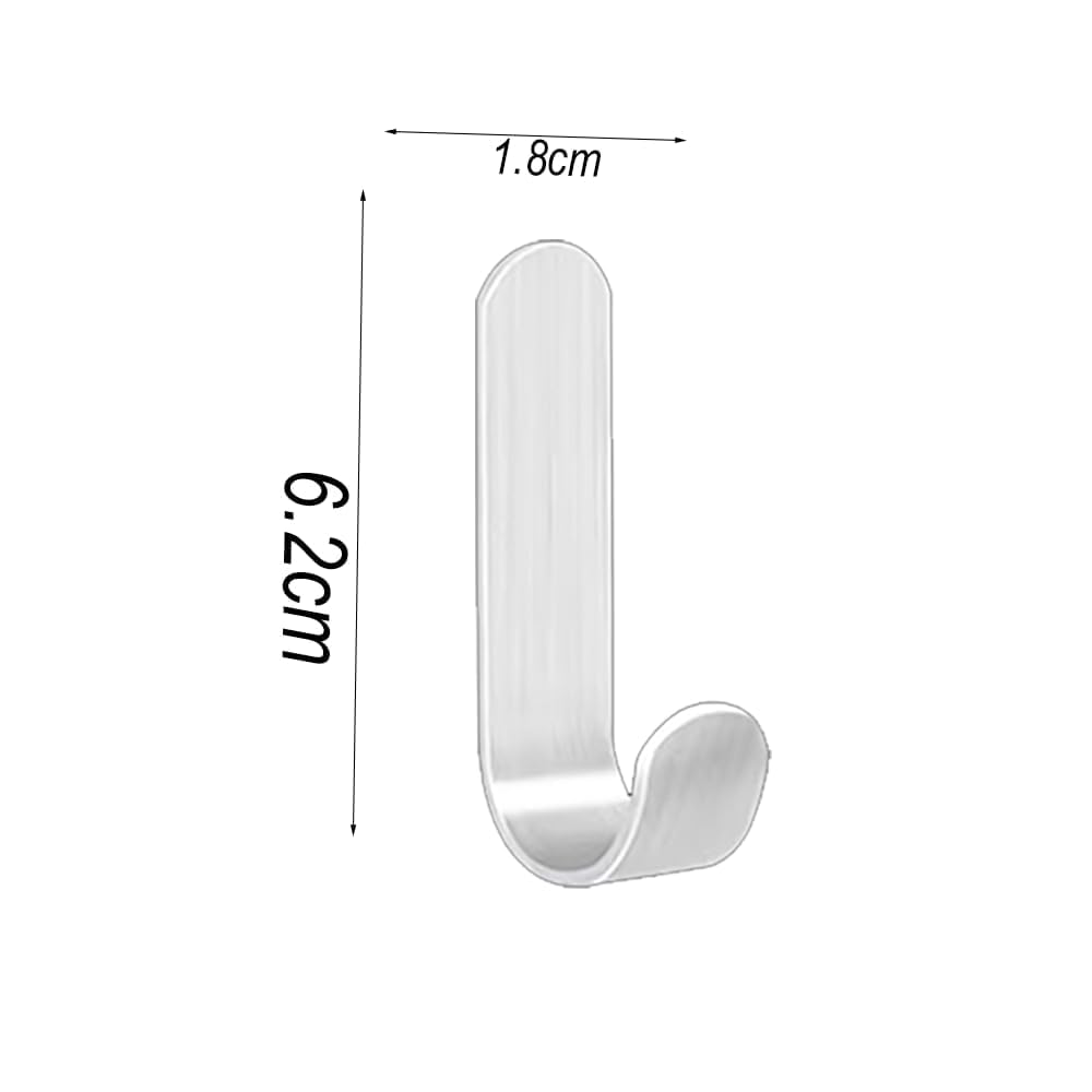Aeuezxx Ganci Adesivi in Acciaio Inox - 4 Pezzi per Cucina, Bagno, Soggiorno - Portasciugamani da Parete