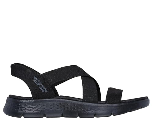 Image of Skechers Women's Go Walk Flex Sandal - Glimmer Up Hands Free Slip-ins