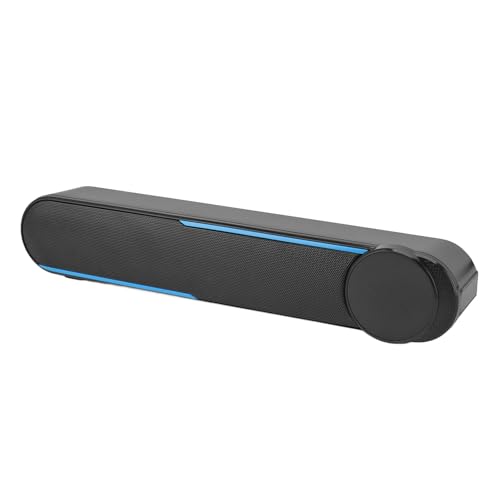Yctze Kabelgebundener Soundbar-Lautsprecher mit Touch-Steuerung, HiFi-Surround-Sound – Stilvoller USB 2.0-Desktop-Lautsprecher für Zuhause, Büro, Party und Mehr