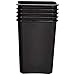 Amazon Basics Rectangular 10 Gallon Commercial Waste Basket, Black, 4-Pack - WMG-00038
